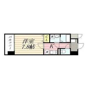 HF今池南レジデンスイースト(1K/5階)の間取り写真