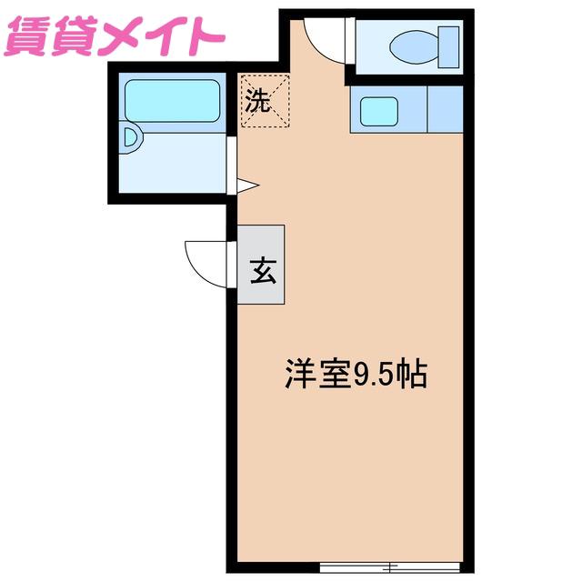 第3修徳コーポ(ワンルーム/1階)の間取り写真