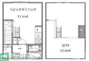 イーゲルコット(1DK/2階)の間取り写真