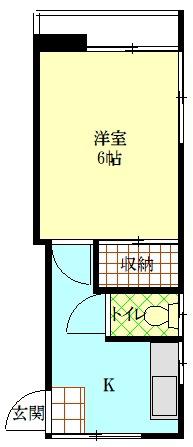 プチフジミ(1K/2階)の間取り写真