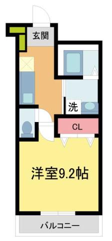 フジパレス宝塚小林III番館(1K/1階)の間取り写真