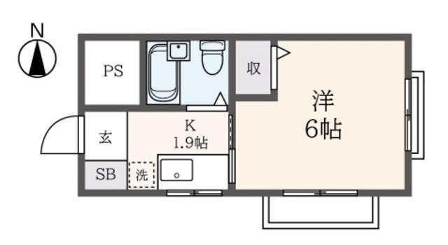 アクティブ湘南台(1K/3階)の間取り写真