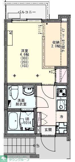 KEIAI RESIDENCE 東大宮(1K/3階)の間取り写真