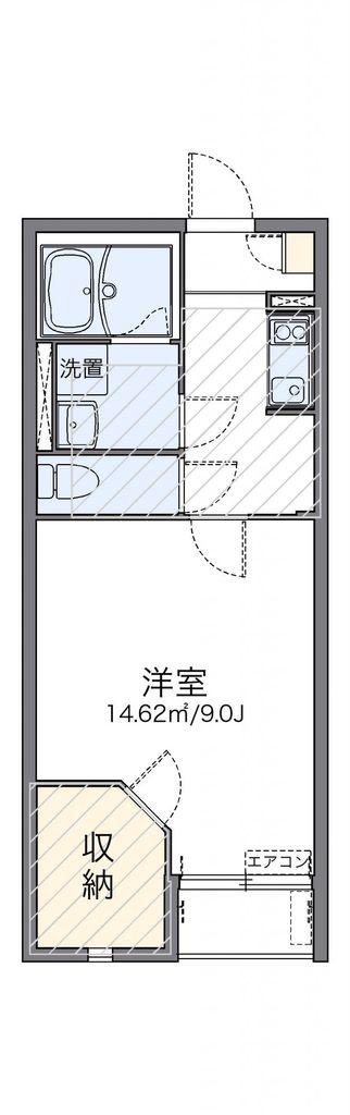レオネクスト角小林II(1K/2階)の間取り写真