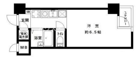 ニュー池袋ハイツ(ワンルーム/6階)の間取り写真