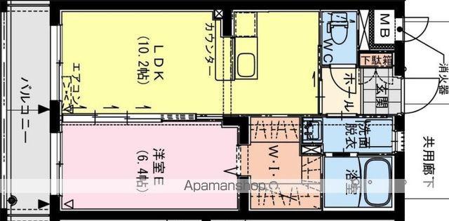 ゆとり225(1LDK/5階)の間取り写真