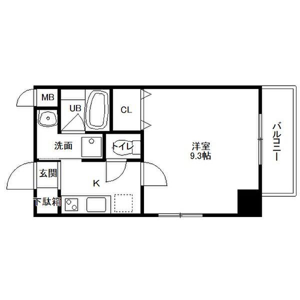 アプレシオ伝馬町(1K/6階)の間取り写真