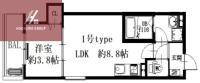 D PORTA DIAMANT(1LDK/3階)の間取り写真