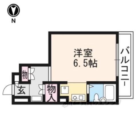 グレーシー西ノ京(1K/3階)の間取り写真