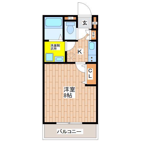 LIVIAZ OSAKA イースト(1K/4階)の間取り写真