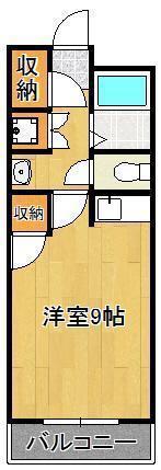 THE GRANDSTORY戸畑VOL.2(ワンルーム/5階)の間取り写真