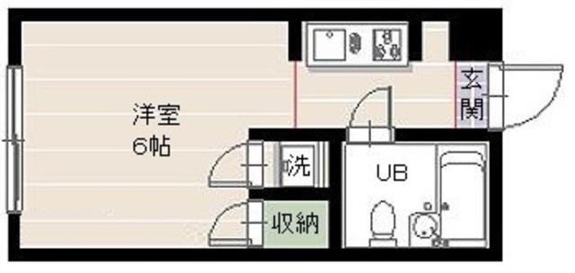 ルート中央ビル(ワンルーム/3階)の間取り写真