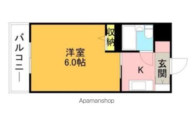 メゾンドプレジール(ワンルーム/1階)の間取り写真