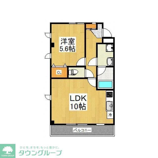 アイリスコート(1LDK/2階)の間取り写真