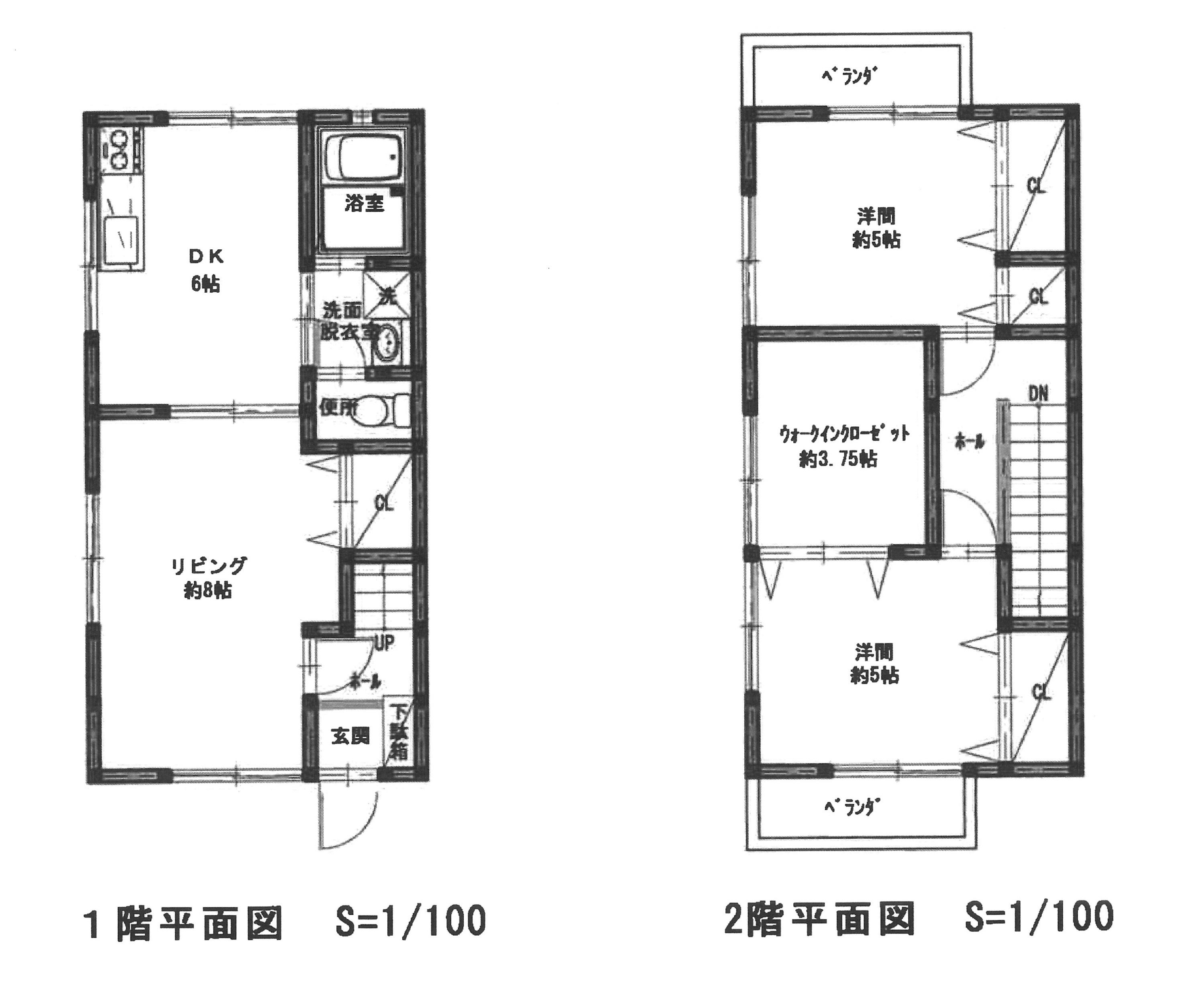 エストレア北土居102(2SLDK/1階)の間取り写真