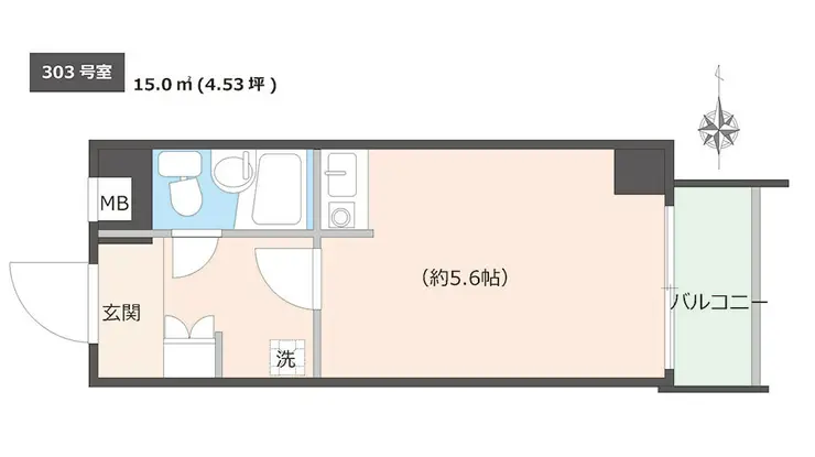 グランツ中井 3階階 間取り