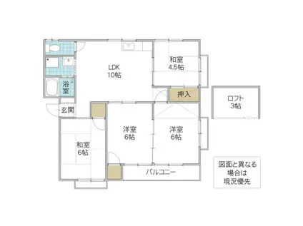 フォーライフ見和(4LDK/2階)の間取り写真