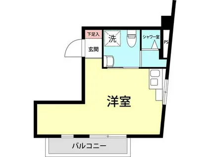 ワセダ山崎マンション(ワンルーム/5階)の間取り写真