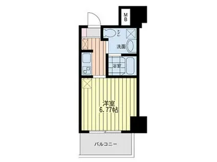 ルネ日本橋アネーロ(1K/8階)の間取り写真