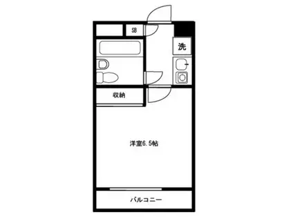 センチュリー目黒原町(1K/1階)の間取り写真