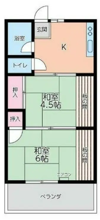 東林サンハイム 2階階 間取り