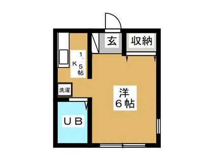 コンポーズ(ワンルーム/1階)の間取り写真