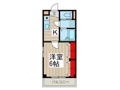 レジデンスHAL(1K/3階)の間取り写真