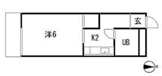 池田マンション(1K/3階)の間取り写真
