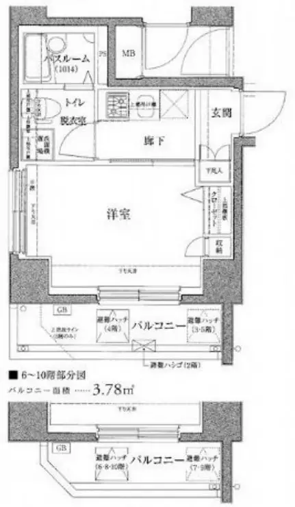 ロアール目黒不動前 4階階 間取り
