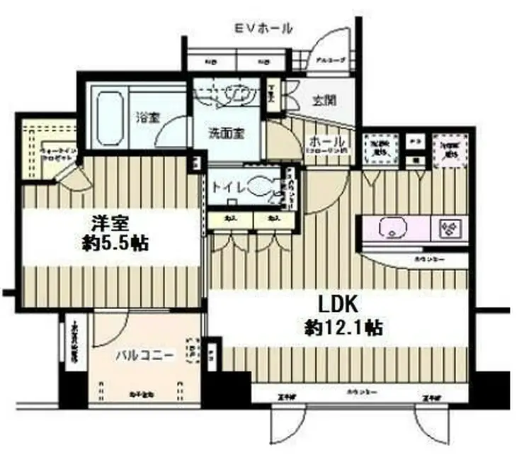 アクシルコート銀座イースト 10階階 間取り