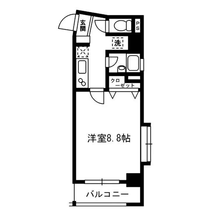 クリエ笹塚 2階階 間取り