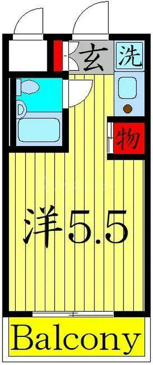 メディアハイツ南 1階階 間取り
