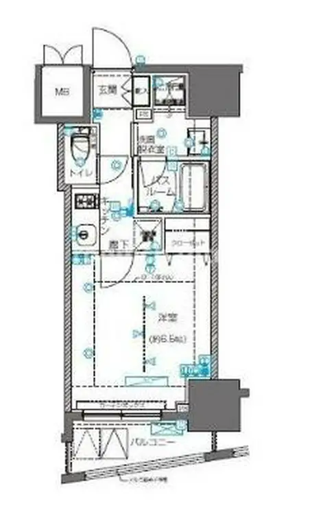 ZOOM横浜桜木町 4階階 間取り