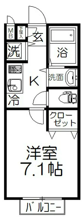 パセオ鈴谷 2階階 間取り