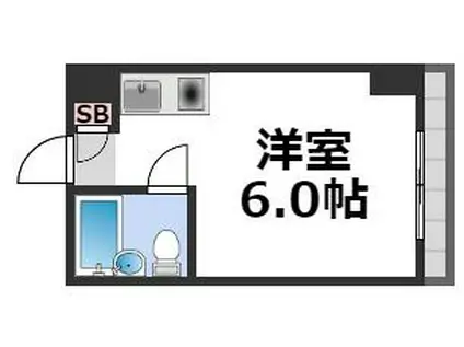 エムロード中川(ワンルーム/6階)の間取り写真
