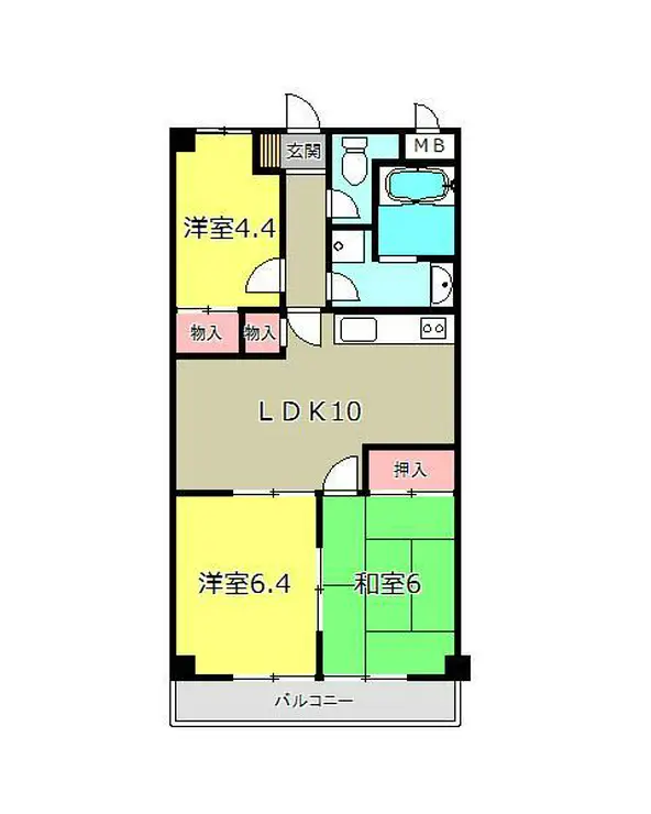 アスティー霞台 4階階 間取り