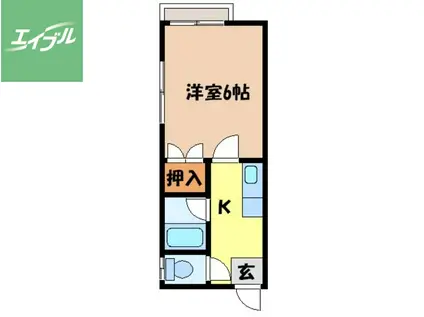 メゾンドシュプール(1K/1階)の間取り写真