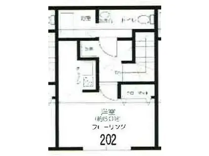 ROW HOUSE 江古田(1K/2階)の間取り写真