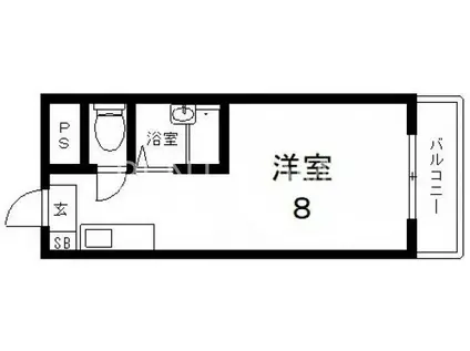 アミティ近大通(ワンルーム/4階)の間取り写真