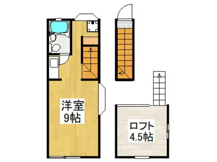 シアフル上清戸(ワンルーム/2階)の間取り写真