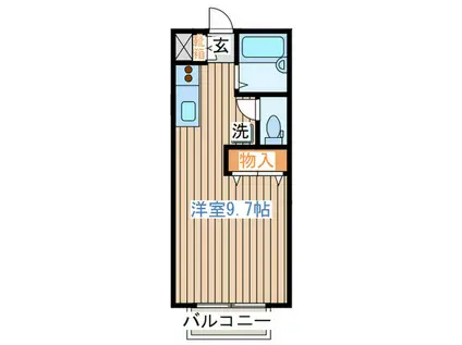 サンキャッスル・16(ワンルーム/5階)の間取り写真