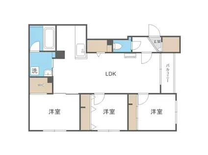 ASTER S14(3LDK/2階)の間取り写真