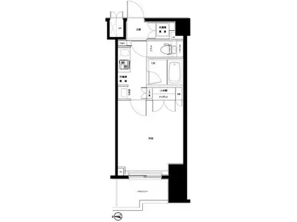 ルーブル板橋区役所前(1K/14階)の間取り写真