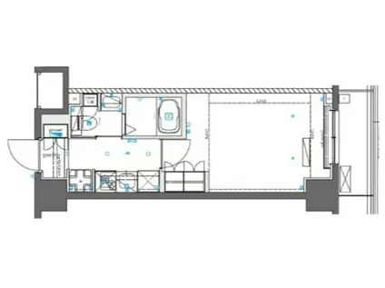 AZEST田無(1K/2階)の間取り写真