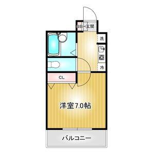 メゾン・NOVA管理終了(1K/4階)の間取り写真