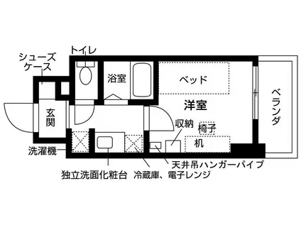 キャンパスヴィレッジ大阪近大前(1K/9階)の間取り写真