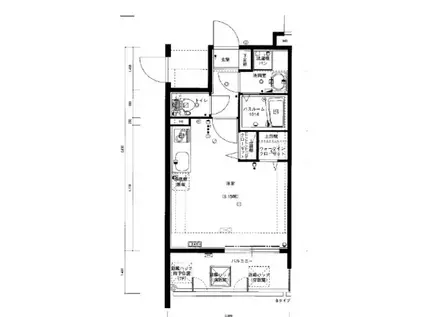 グランフォーレ西新アネックス(1K/8階)の間取り写真