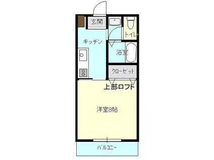 センチュリー21(1K/2階)の間取り写真