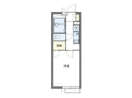 ＪＲ山手線 目黒駅 徒歩13分 3階建 築17年(1K/3階)の間取り写真