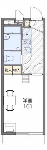 レオパレス神野1(1K/2階)の間取り写真